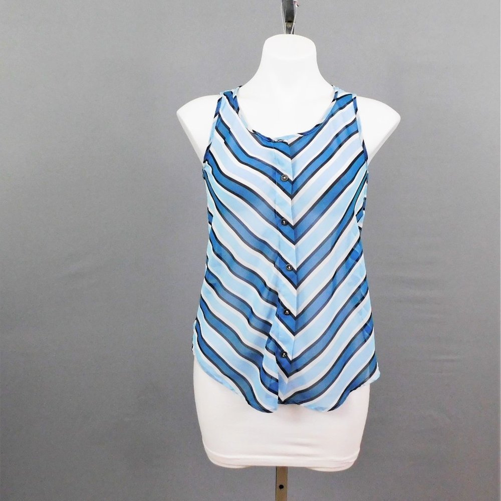 E M Women Shirt Blue Lace‎ S